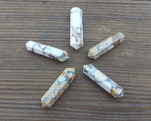 Load image into Gallery viewer, NATURAL FOSSIL JASPER Double Terminated Gemstone Crystal Pencil Point (One)
