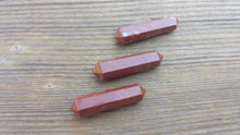 Load image into Gallery viewer, NATURAL RED JASPER Double Terminated Gemstone Crystal Pencil Point (One)