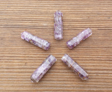 Load image into Gallery viewer, AMETHYST ORGONE Single Terminated Gemstone Crystal Pencil Point (One)