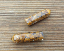 Load image into Gallery viewer, YELLOW JASPER ORGONE Single Terminated Gemstone Crystal Pencil Point (One)