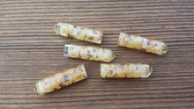 Load image into Gallery viewer, YELLOW JADE ORGONE Single Terminated Gemstone Crystal Pencil Point (One)