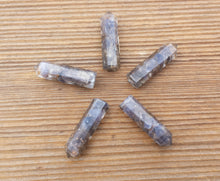 Load image into Gallery viewer, BLUE AVENTURINE ORGONE Single Terminated Gemstone Crystal Pencil Point (One)