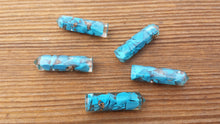 Load image into Gallery viewer, TURQUOISE ORGONE Single Terminated Gemstone Crystal Pencil Point (One)