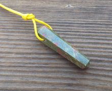 Load image into Gallery viewer, UNAKITE Crystal Point Pendant With Adjustable Cord Stone Natural Gemstone
