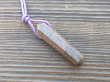 Load image into Gallery viewer, UNAKITE Crystal Point Pendant With Adjustable Cord Stone Natural Gemstone