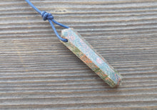 Load image into Gallery viewer, UNAKITE Crystal Point Pendant With Adjustable Cord Stone Natural Gemstone