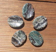 Load image into Gallery viewer, RAINFOREST RHYOLITE Worry Stone Natural Stone Hand Carved Gemstone Worry Stone