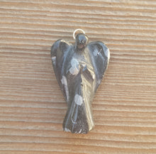 Load image into Gallery viewer, SNOWFLAKE OBSIDIAN ANGEL Pendant Stone Natural Gemstone