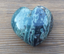 Load image into Gallery viewer, Large NATURAL RAINFOREST RHYOLITE Gemstone Puffy Heart 60-70mm