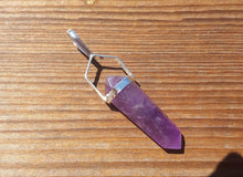 Load image into Gallery viewer, Natural AMETHYST Crystal D - Point Pendant Gemstone