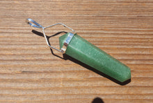 Load image into Gallery viewer, Natural GREEN AVENTURINE Crystal D - Point Pendant Gemstone