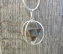 Load image into Gallery viewer, Natural UNAKITE  Merkaba Pendant Gemstone Merkaba Spinning Star Pendant