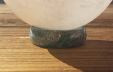 Load image into Gallery viewer, RUBY IN KYANITE Sphere Stand Natural Stone Hand Carved Gemstone Sphere Stand