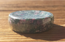 Load image into Gallery viewer, RUBY IN KYANITE Sphere Stand Natural Stone Hand Carved Gemstone Sphere Stand