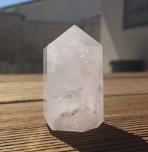 Load image into Gallery viewer, NATURAL CLEAR QUARTZ Carved Faceted Point Gemstone Crystal  Point