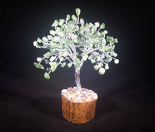 Load image into Gallery viewer, Natural GREEN JADE Gemstone Chip Tree With 150 Stones Crystal Tree Of Life