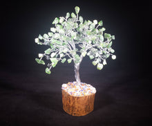 Load image into Gallery viewer, Natural GREEN JADE Gemstone Chip Tree With 150 Stones Crystal Tree Of Life