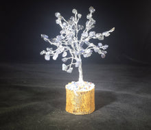 Load image into Gallery viewer, Natural IOLITE Gemstone Chip Tree With 100 Stones Crystal Tree Of Life
