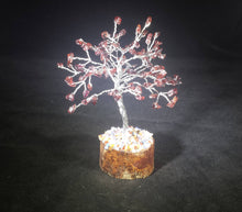 Load image into Gallery viewer, Natural GARNET Gemstone Chip Tree With 100 Stones Crystal Tree Of Life