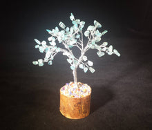 Load image into Gallery viewer, Natural AQUAMARINE Gemstone Chip Tree With 100 Stones Crystal Tree Of Life