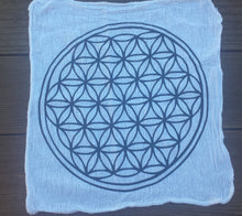 Load image into Gallery viewer, Cotton CRYSTAL GRID CLOTH With Flower Of Life Pattern