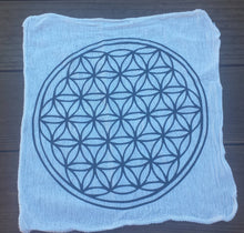 Load image into Gallery viewer, Cotton CRYSTAL GRID CLOTH With Flower Of Life Pattern