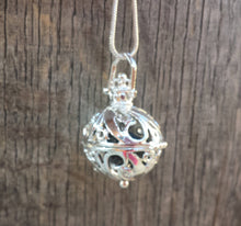 Load image into Gallery viewer, ROUND FILIGREE CAGE Pendant With Black Tourmaline Crystal Pendant