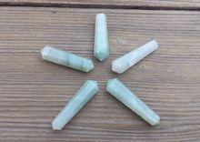 Load image into Gallery viewer, NATURAL GREEN AVENTURINE Double Terminated Gemstone Crystal Pencil Point (One)