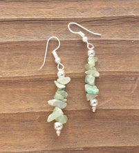 Load image into Gallery viewer, Natural GREEN AVENTURINE Handmade Gemstone Chip EARRINGS