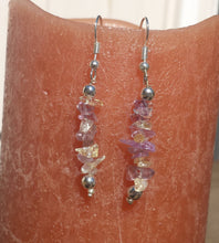 Load image into Gallery viewer, Natural AMETRINE Handmade Gemstone Chip EARRINGS