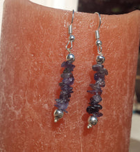 Load image into Gallery viewer, Natural IOLITE Handmade Gemstone Chip EARRINGS