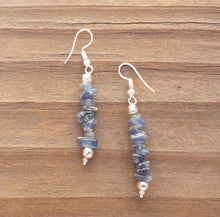 Load image into Gallery viewer, Natural KYANITE Handmade Gemstone Chip EARRINGS