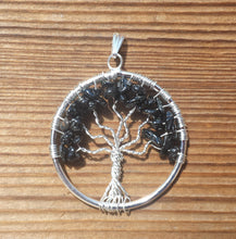 Load image into Gallery viewer, BLACK TOURMALINE Tree Of Life Wire Wrapped Pendant Stone Natural Gemstone