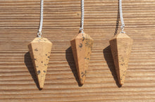 Load image into Gallery viewer, INDIAN JASPER Natural Stone Gemstone Faceted Pendulum
