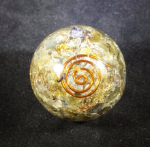 Load image into Gallery viewer, Medium (40-50mm) LABRADORITE Orgone Gemstone Sphere Orgone Sphere