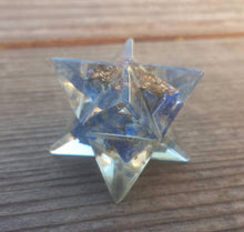Load image into Gallery viewer, ORGONE LAPIS LAZULI Gemstone Merkaba Star Orgone