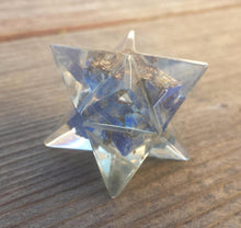 Load image into Gallery viewer, ORGONE LAPIS LAZULI Gemstone Merkaba Star Orgone