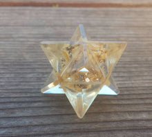Load image into Gallery viewer, ORGONE YELLOW JASPER Gemstone Merkaba Star Orgone
