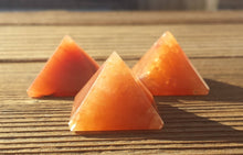 Load image into Gallery viewer, RED AVENTURINE natural Medium gemstone crystal pyramid 27-30mm