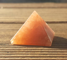 Load image into Gallery viewer, RED AVENTURINE natural Medium gemstone crystal pyramid 27-30mm