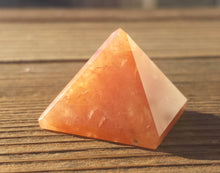 Load image into Gallery viewer, RED AVENTURINE natural Medium gemstone crystal pyramid 27-30mm