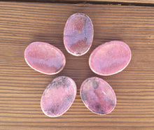 Load image into Gallery viewer, RHODONITE Worry Stone Natural Stone Hand Carved Gemstone Worry Stone