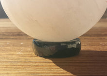 Load image into Gallery viewer, BLACK TOURMALINE Sphere Stand Natural Stone Hand Carved Gemstone Sphere Stand