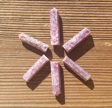Load image into Gallery viewer, NATURAL LEPIDOLITE Single Terminated Gemstone Crystal Pencil Point (One)
