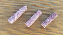 Load image into Gallery viewer, NATURAL LEPIDOLITE Single Terminated Gemstone Crystal Pencil Point (One)