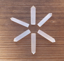 Load image into Gallery viewer, NATURAL SELENITE Single Terminated Gemstone Crystal Pencil Point (One)