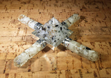 Load image into Gallery viewer, RAINBOW MOONSTONE ORGONE 4 Point Gemstone Energy Generator