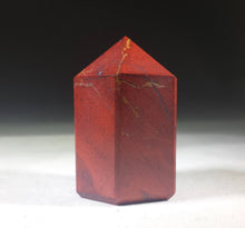 Load image into Gallery viewer, NATURAL RED JASPER Carved Faceted Point Gemstone Crystal  Point