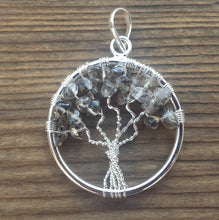 Load image into Gallery viewer, SMOKEY QUARTZ Tree Of Life Wire Wrapped Pendant Stone Natural Gemstone