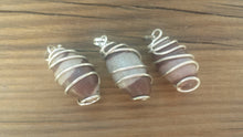 Load image into Gallery viewer, SHIVA LINGAM Wire Wrapped Twist Sacred Stone PENDANT